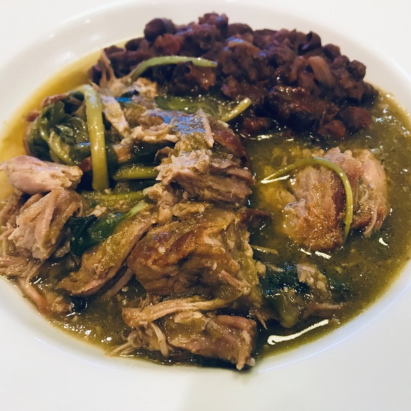 Verdolagas En Salsa Verde Con Carne De